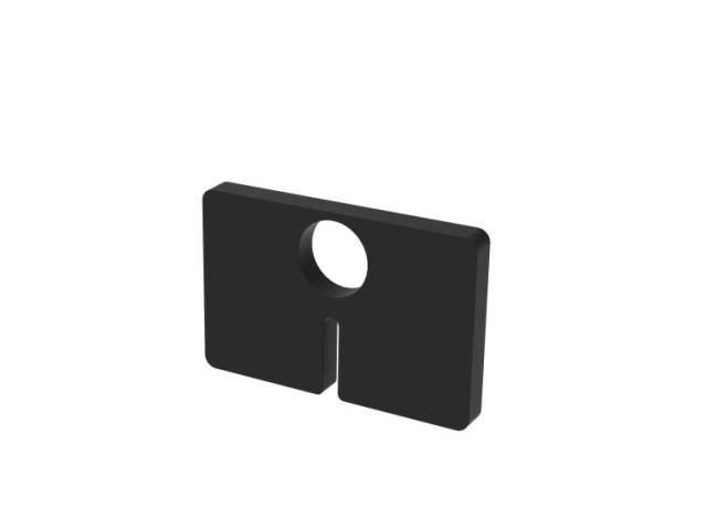 Rubber inlay for glass clamp model